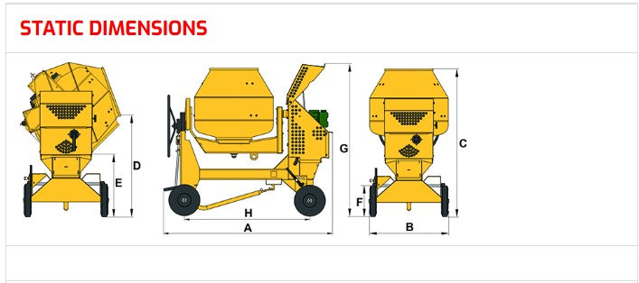 Large Concrete Mixer - Diesel